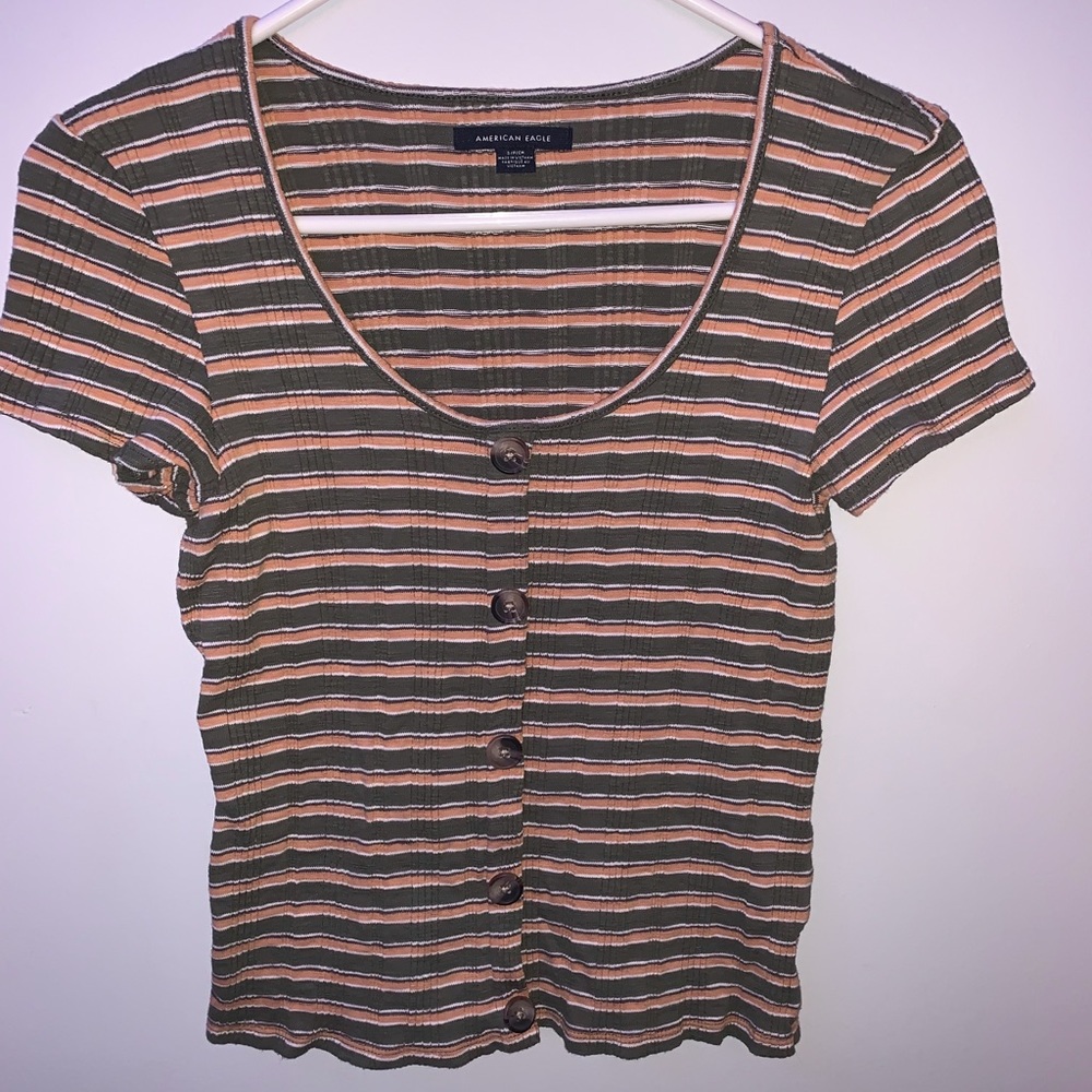 American Eagle stripped shirt